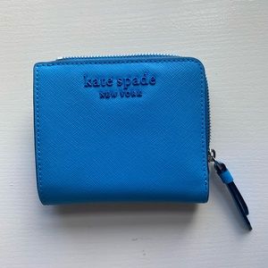Bright Blue Kate Spade Bifold Wallet